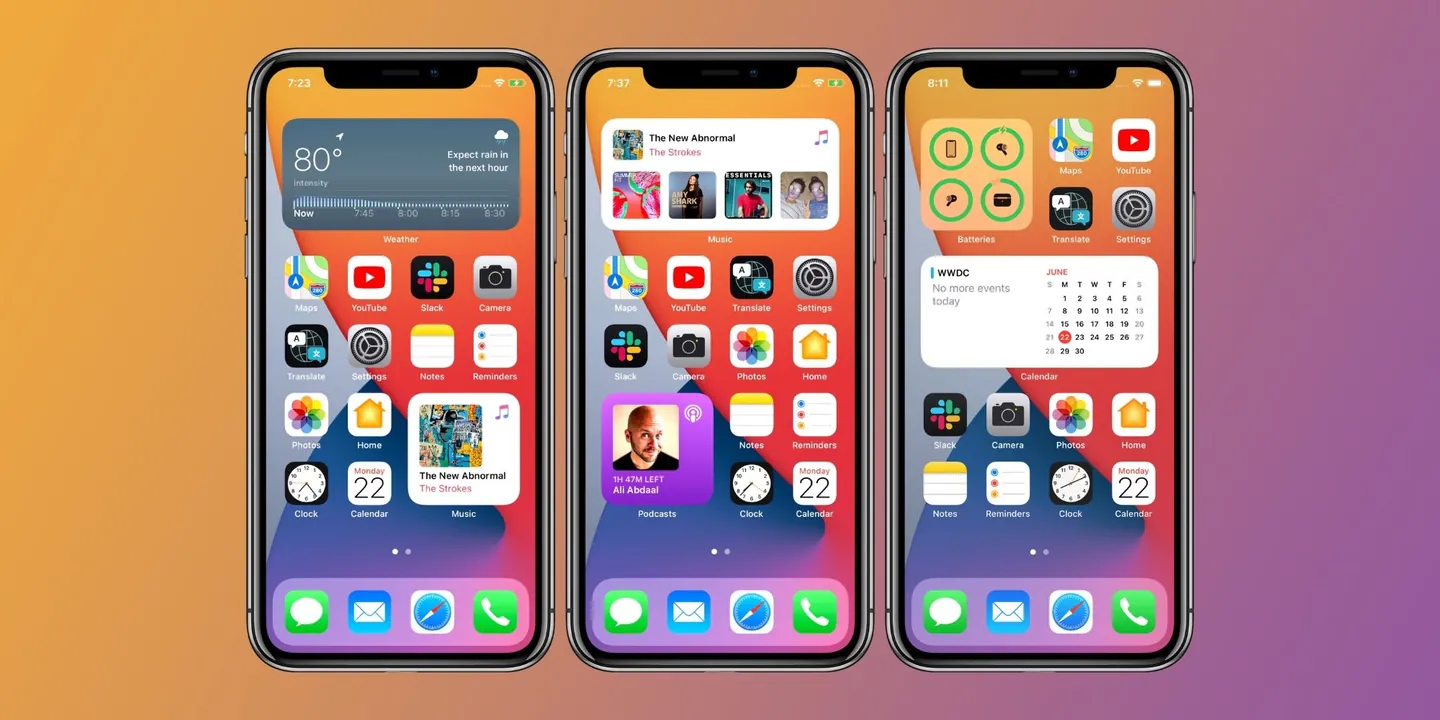 iOS14 Widgets UI's